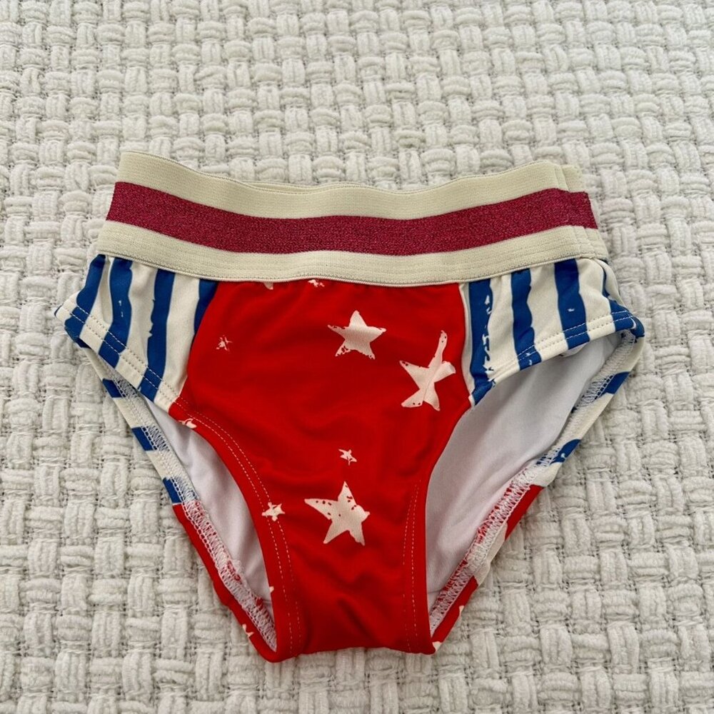 Noe & Zoe Red Stars Swim Bottoms